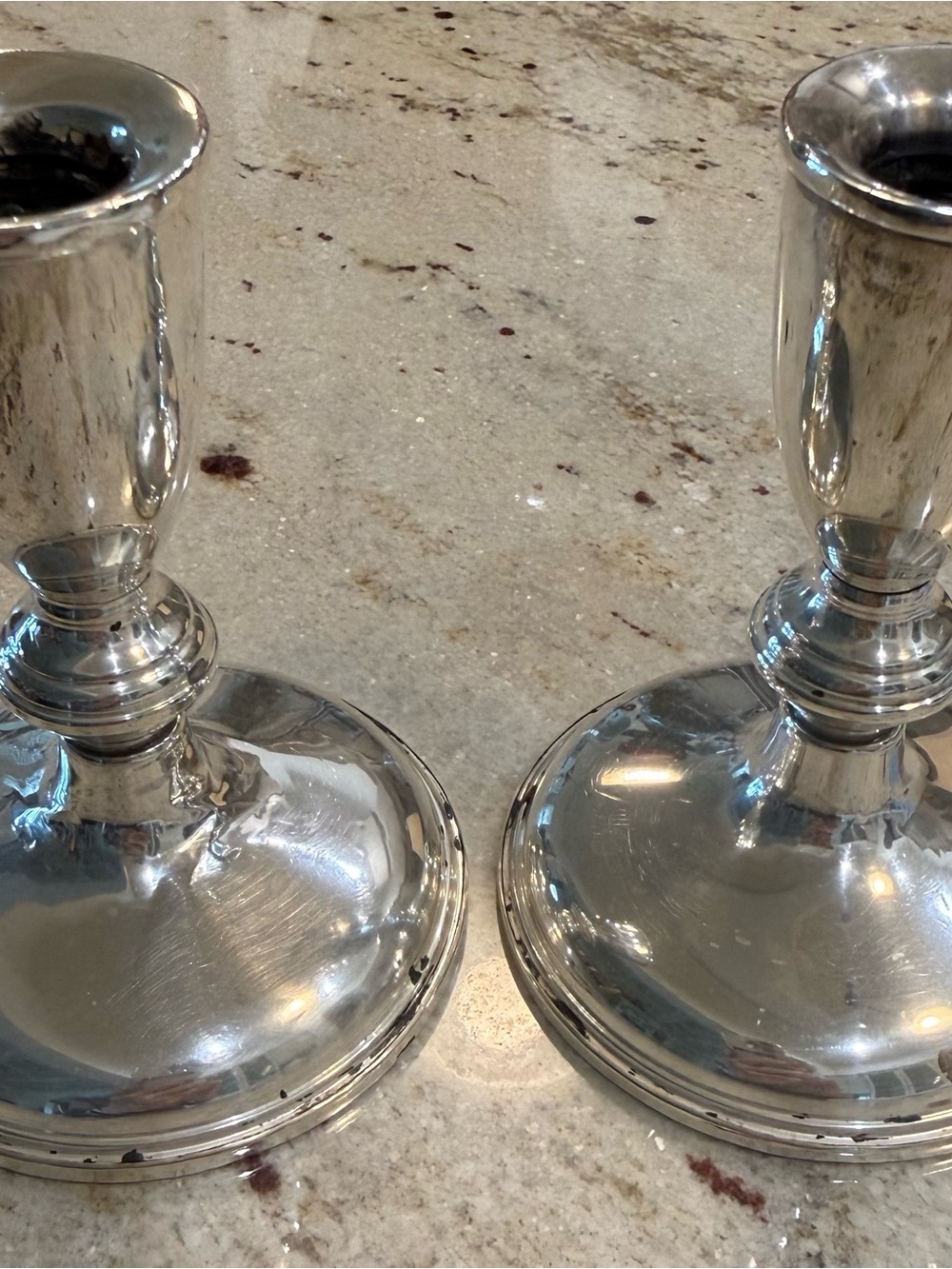 Cartier Silver Candle Holders - Pair